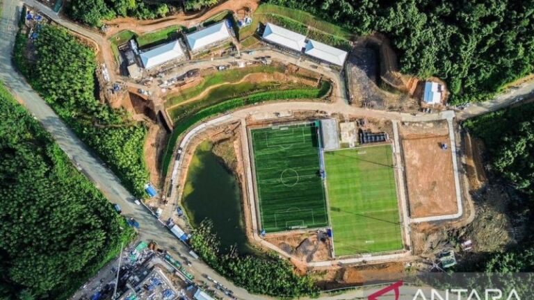 Pembangunan Pusat Pelatihan Sepak Bola di IKN Hampir Rampung