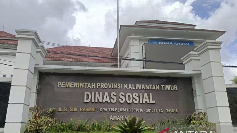 Kantor Dinsos Kaltim di Jalan Basuki Rahmat, Samarinda. ANTARA/Ahmad Rifandi