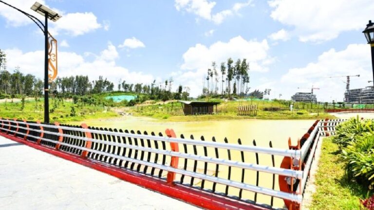 Embung MBH di Kawasan Inti Pusat Pemerintahan (KIPP) IKN. ANTARA/HO - Kementerian PUPR
