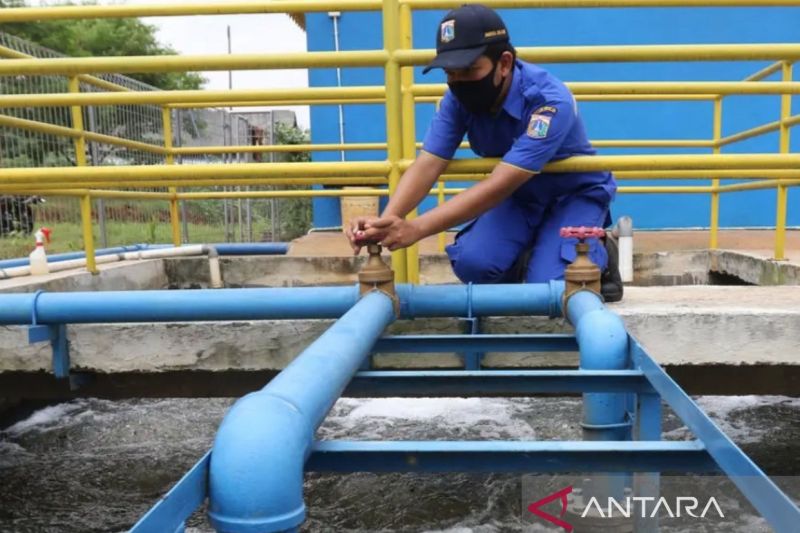 Perbaikan intake air bersih di Penajam Paser Utara.