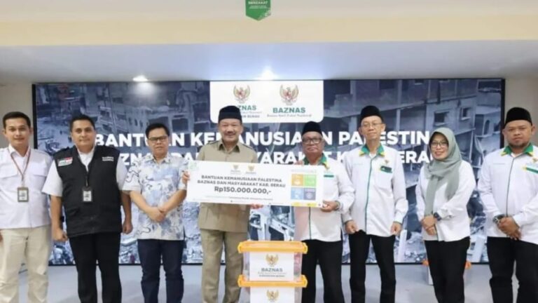 Baznas RI Terima Infak Rp150 Juta untuk Palestina dari Kabupaten Berau