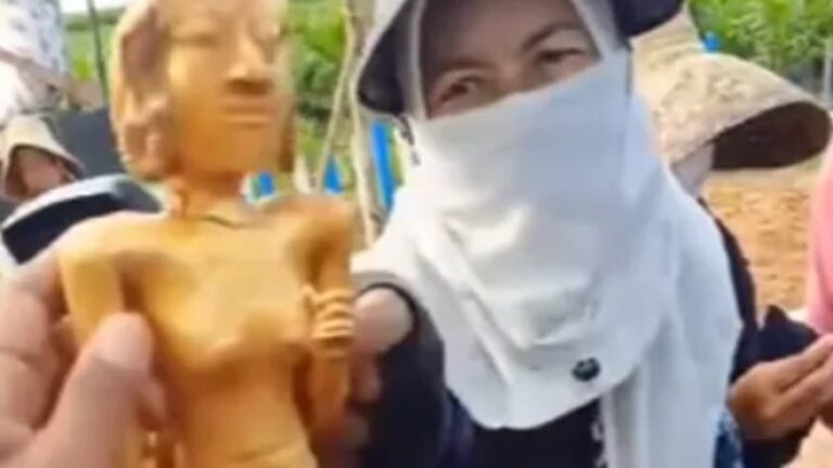 Heboh! Penemuan Patung Emas di Perkebunan Sawit Kalimantan