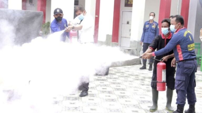 Antisipasi Kebakaran, Lapas Sampit Gelar Simulasi