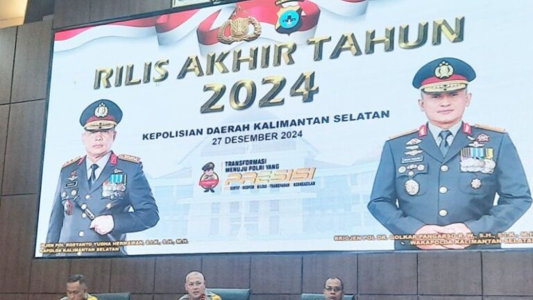 Polda Kalsel Sebut Ada 5.780 Kasus Kejahatan Selama 2024