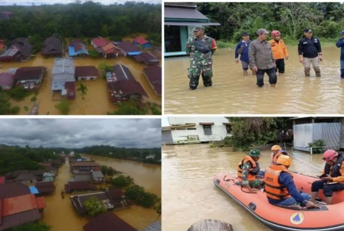Sebanyak 9.642 Jiwa Terdampak Banjir di Kapuas