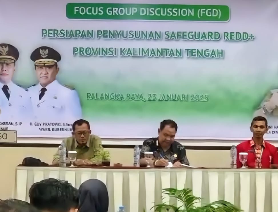 DLH Kalimantan Tengah Gelar FGD Penyusunan Safeguard REDD Tingkat Provinsi