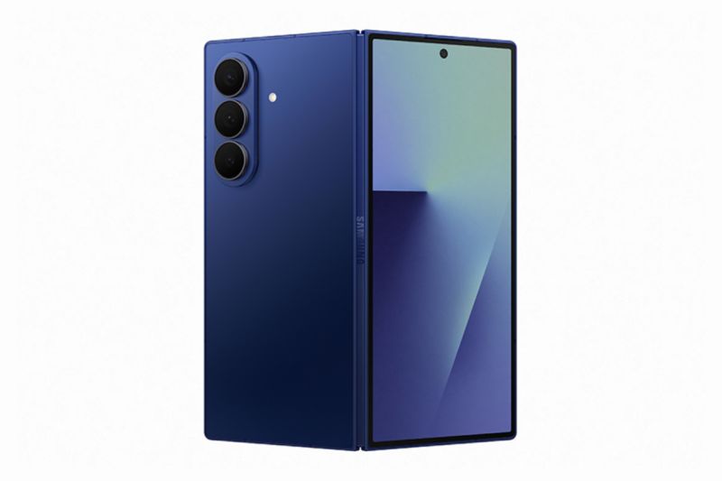 Samsung Galaxy Z Fold7 warna Blue Shadow