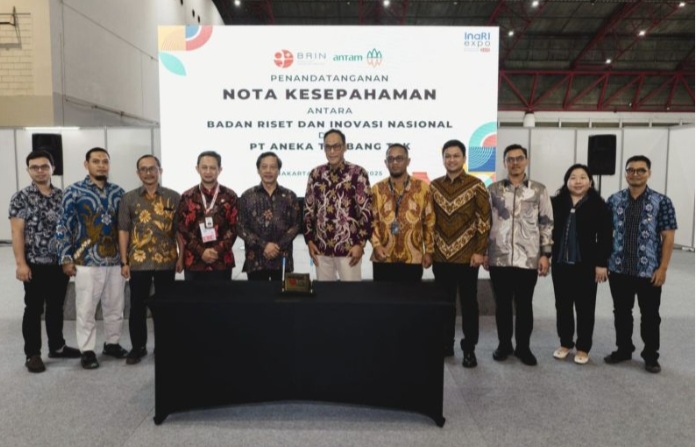 Antam-BRIN Kerja Sama Peningkatan Produksi dan Kualitas Hasil SDA