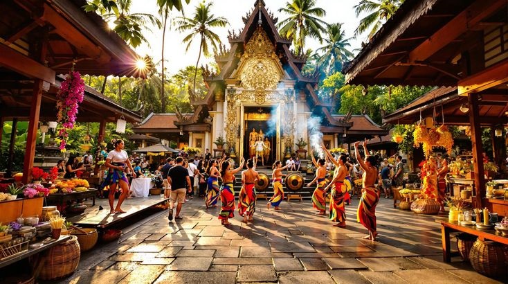 Atraksi pariwisata yang mengeksploitasi budaya tradisional.