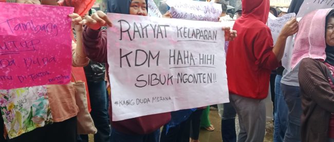 Demo Tambang warga Rumpin