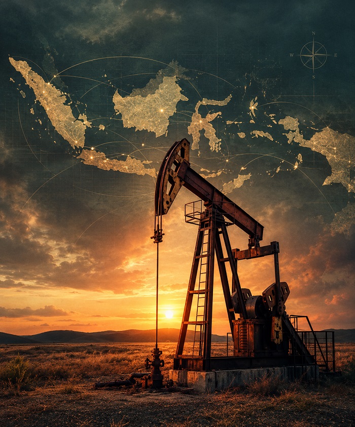 Sumur eksplorasi minyak dan gas.