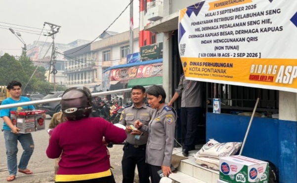 Pontianak Terapkan Bayar Retribusi Non Tunai di Pelabuhan Seng Hie