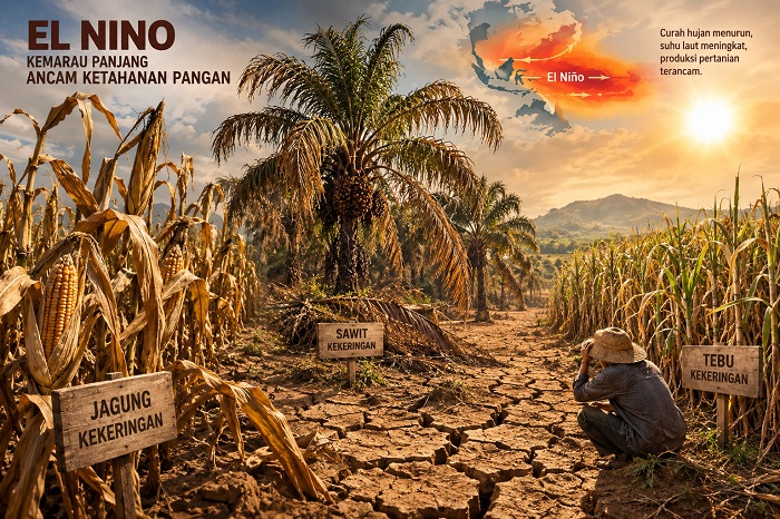 Belum Padam Kebakaran Hutan, El Nino Mengancam Krisis Pangan Asia Tenggara