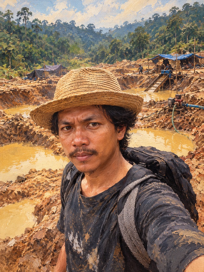 Tambang Emas Ilegal Menikam Jantung Taman Nasional Kerinci Seblat