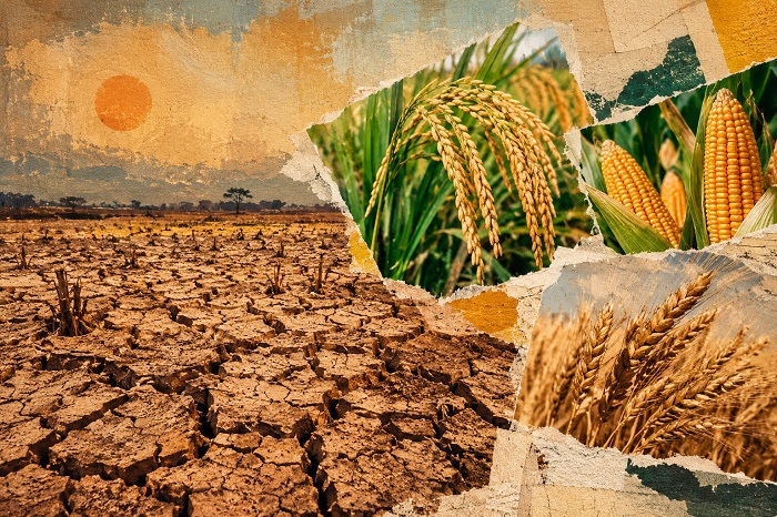 Ilustrasi Super El Nino yang menyebabkan kekeringan.