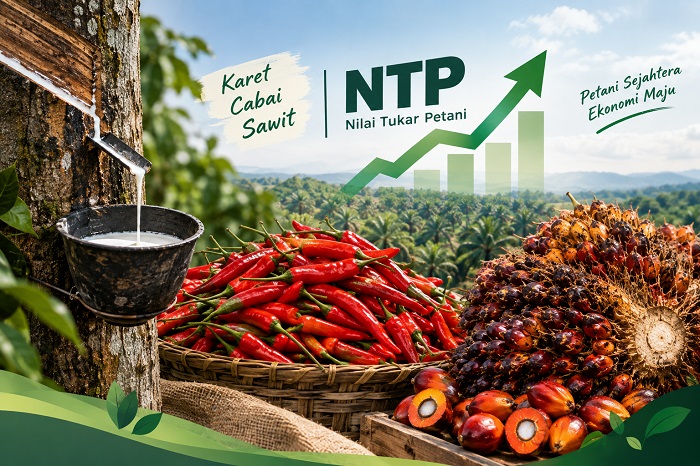 Ilustrasi kenaikan nilai tukar petani.