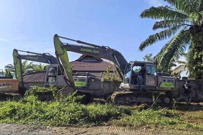 Tambang emas ilegal di Nagan Raya, Aceh.