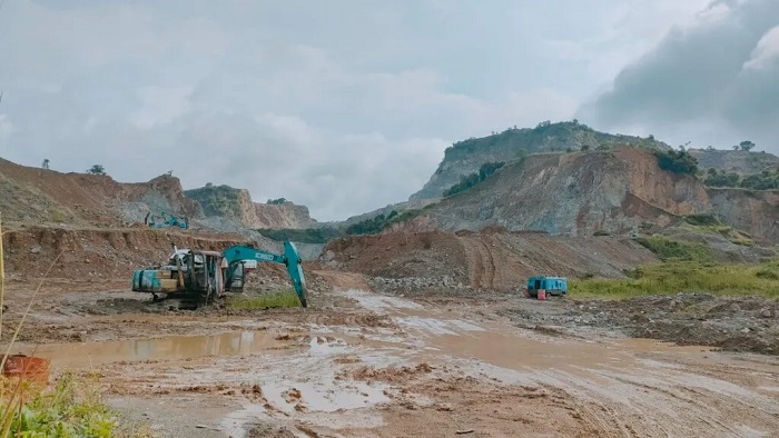 Tambang galian C di Kecamatan Bojonegara, Serang.